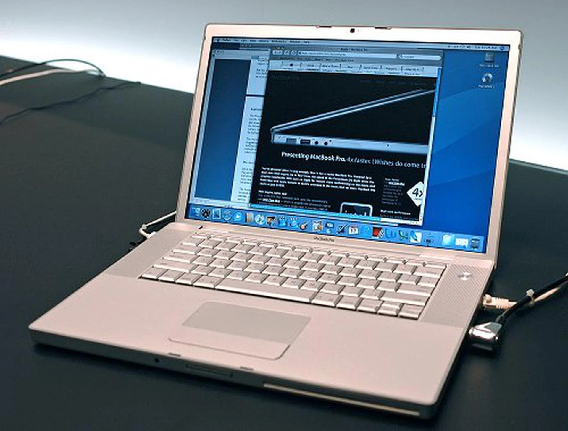 Another look at the newly lauched professional notebook, the MacBook Pro.