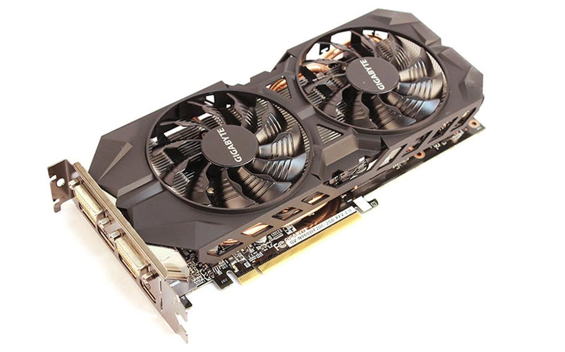 The 2X Windforce cooler takes a leaf from the design book of its larger sibling.