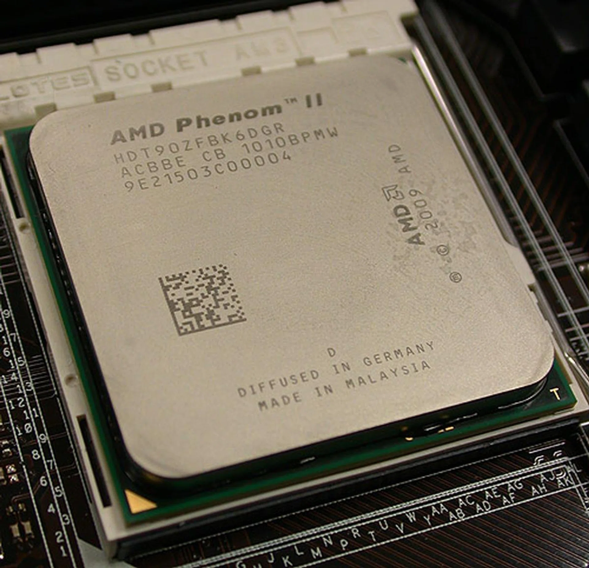 The AMD Phenom II X6 1090T Black Edition - the fastest six-core desktop processor from the company upon launch.
