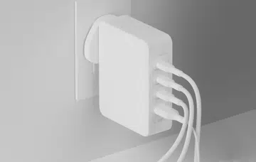 The Belkin BoostCharge Pro 140W 4-port GaN wall charger. (Image source: Belkin)