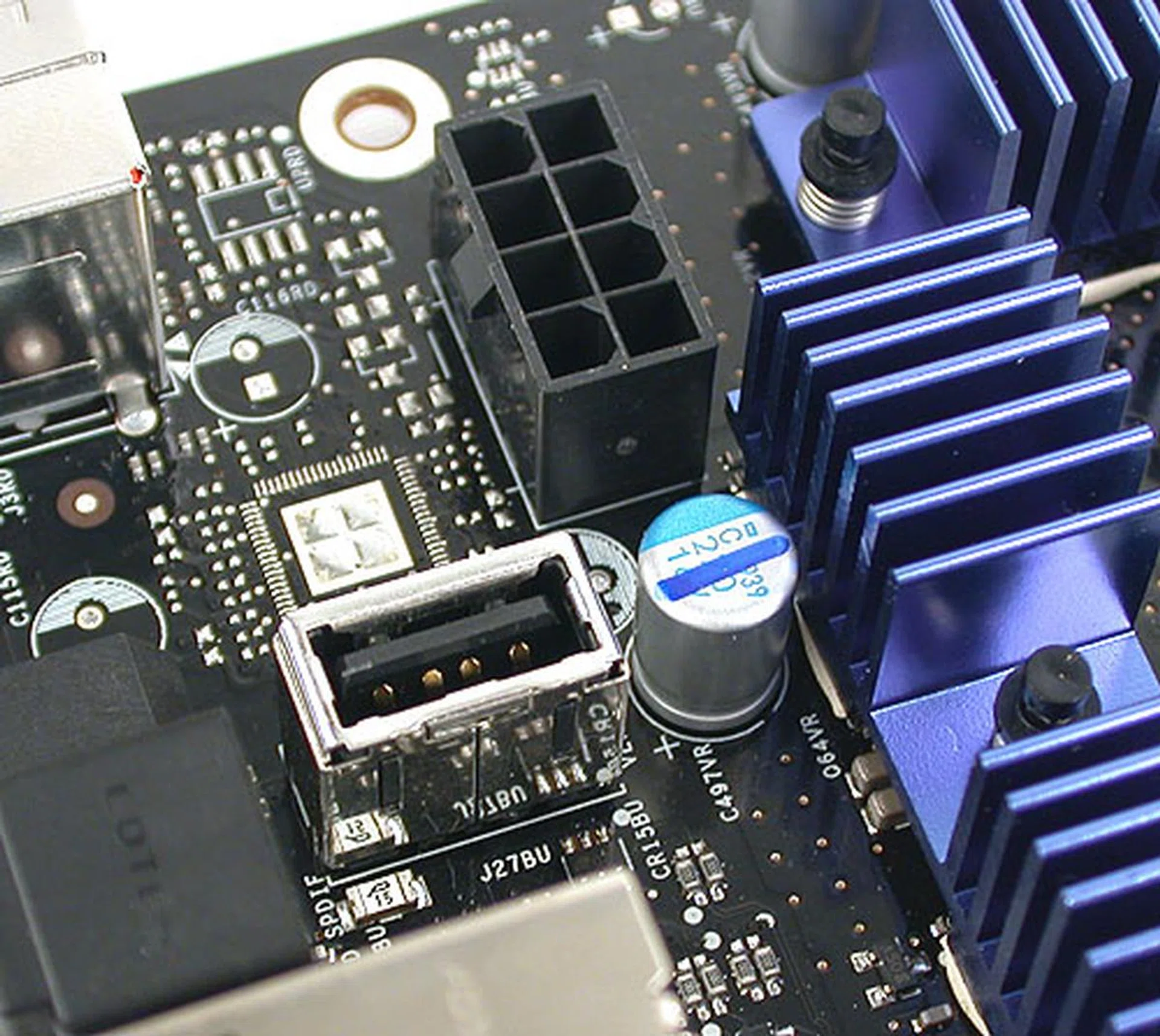 Don't ask us why there's an internal USB port here.