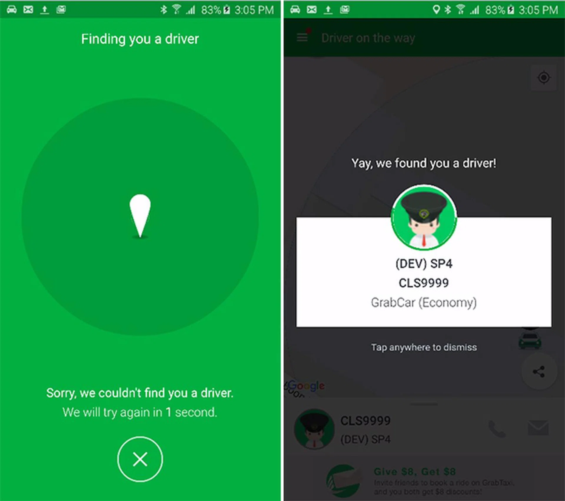 Grab automated retry