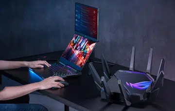 ROG AXE 16000 router. PHOTO: ASUS