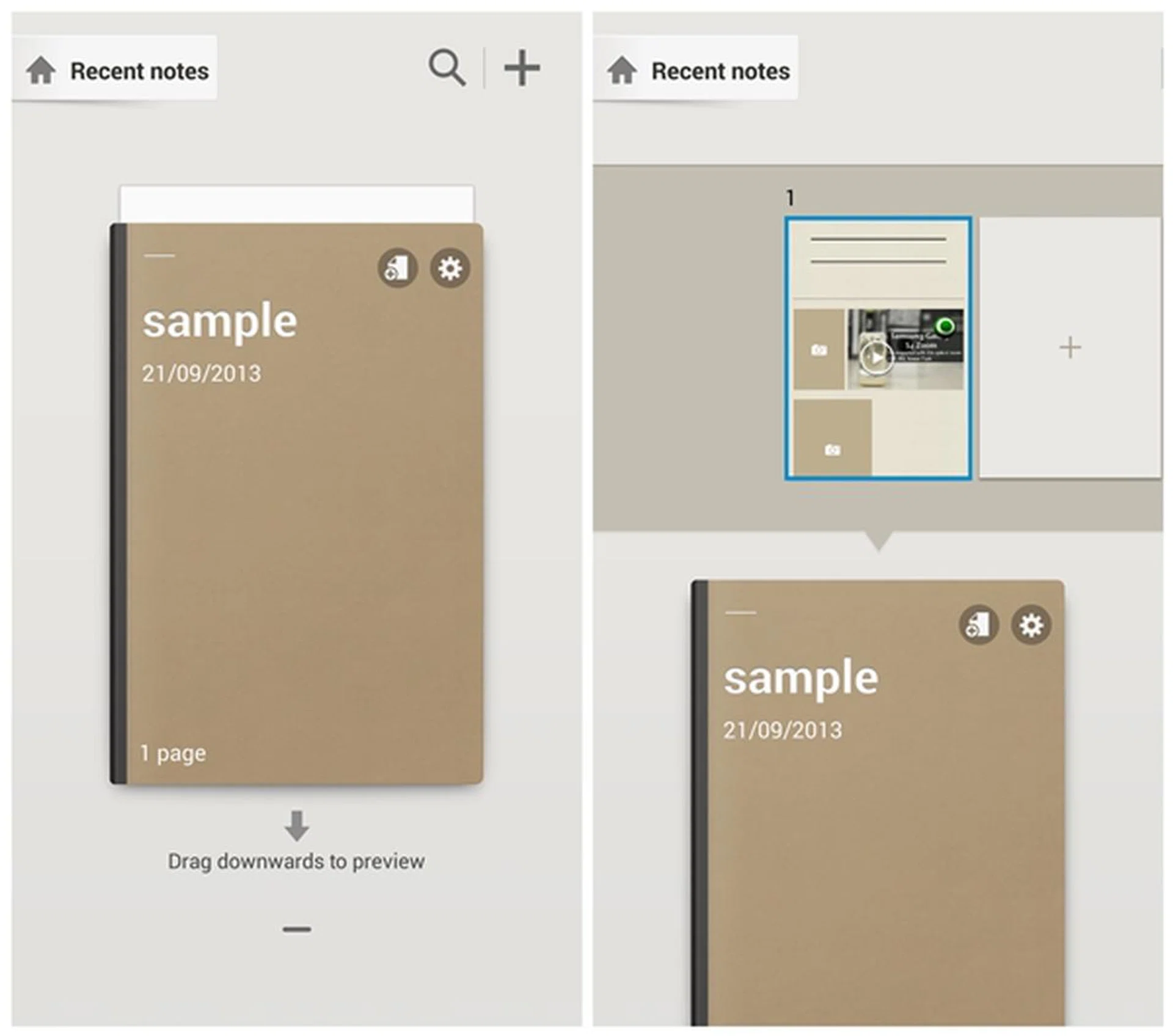 You can now preview the contents of an entry in S Note by dragging it downwards.
