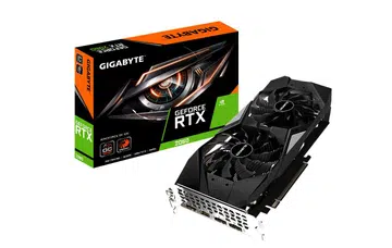 Overall, a slightly improved RTX 2060. (Image source: Gigabyte)