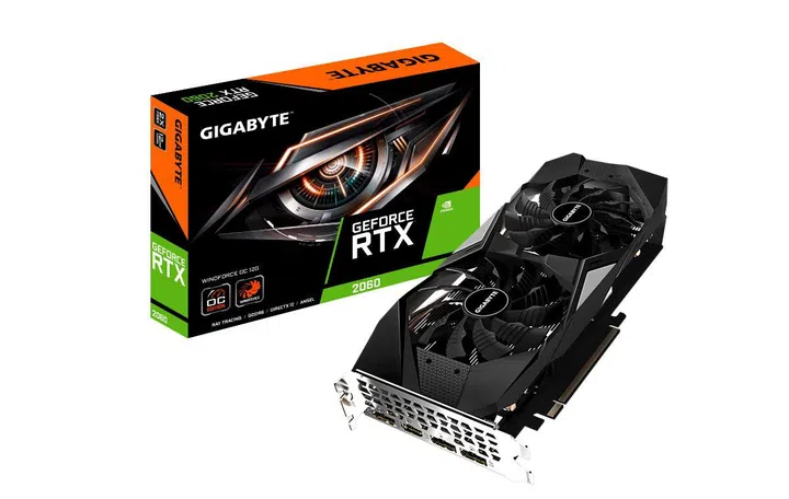 Overall, a slightly improved RTX 2060. (Image source: Gigabyte)