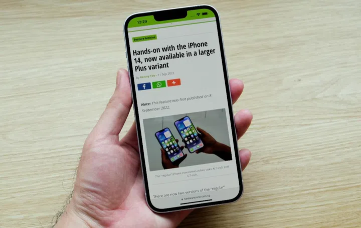 The Apple iPhone 14 Plus.