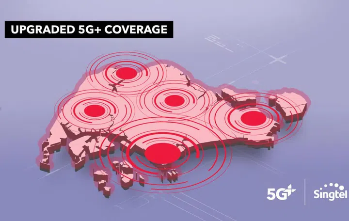 Singtel has boosted its 5G coverage locally. Photo: Singtel.