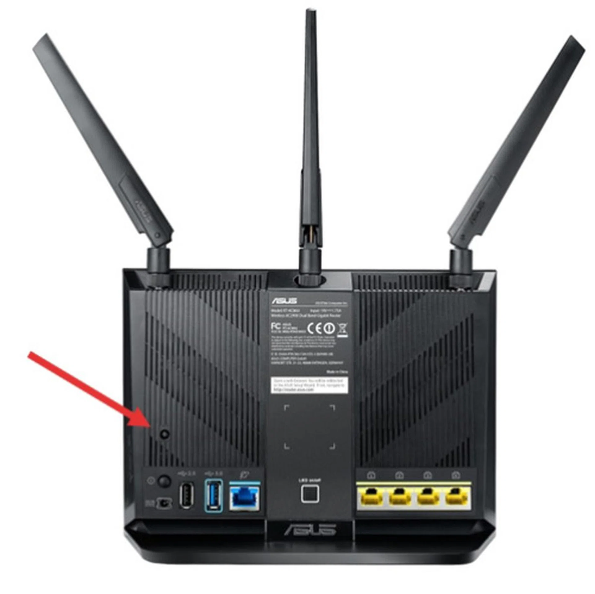 Factory reset the AiMesh node to begin the pairing process. (Image source: ASUS)