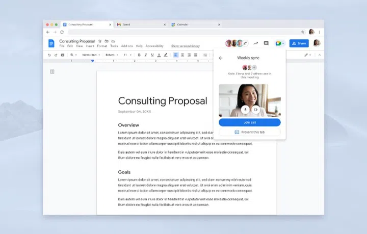 Make calls from within a document. Image courtesy of Google. 
