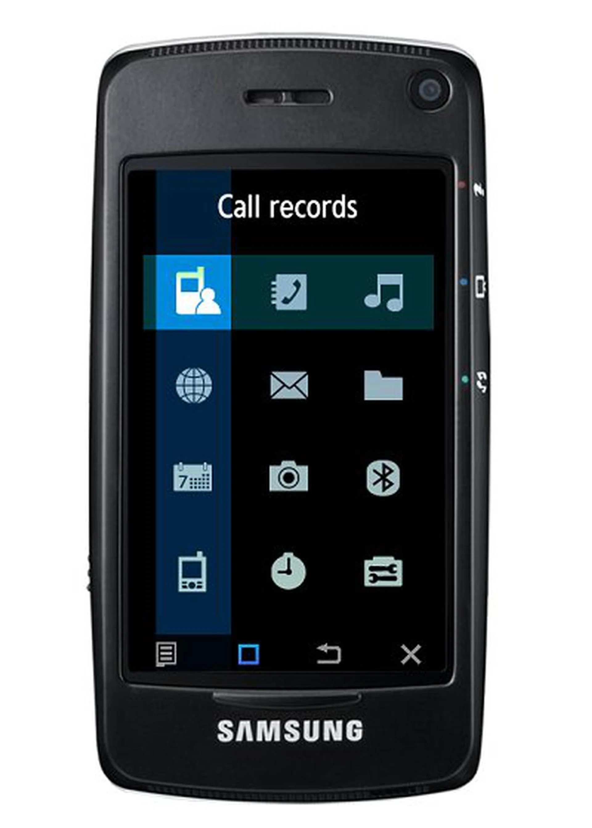  The F520 when the QWERTY keypad is hidden from view.  