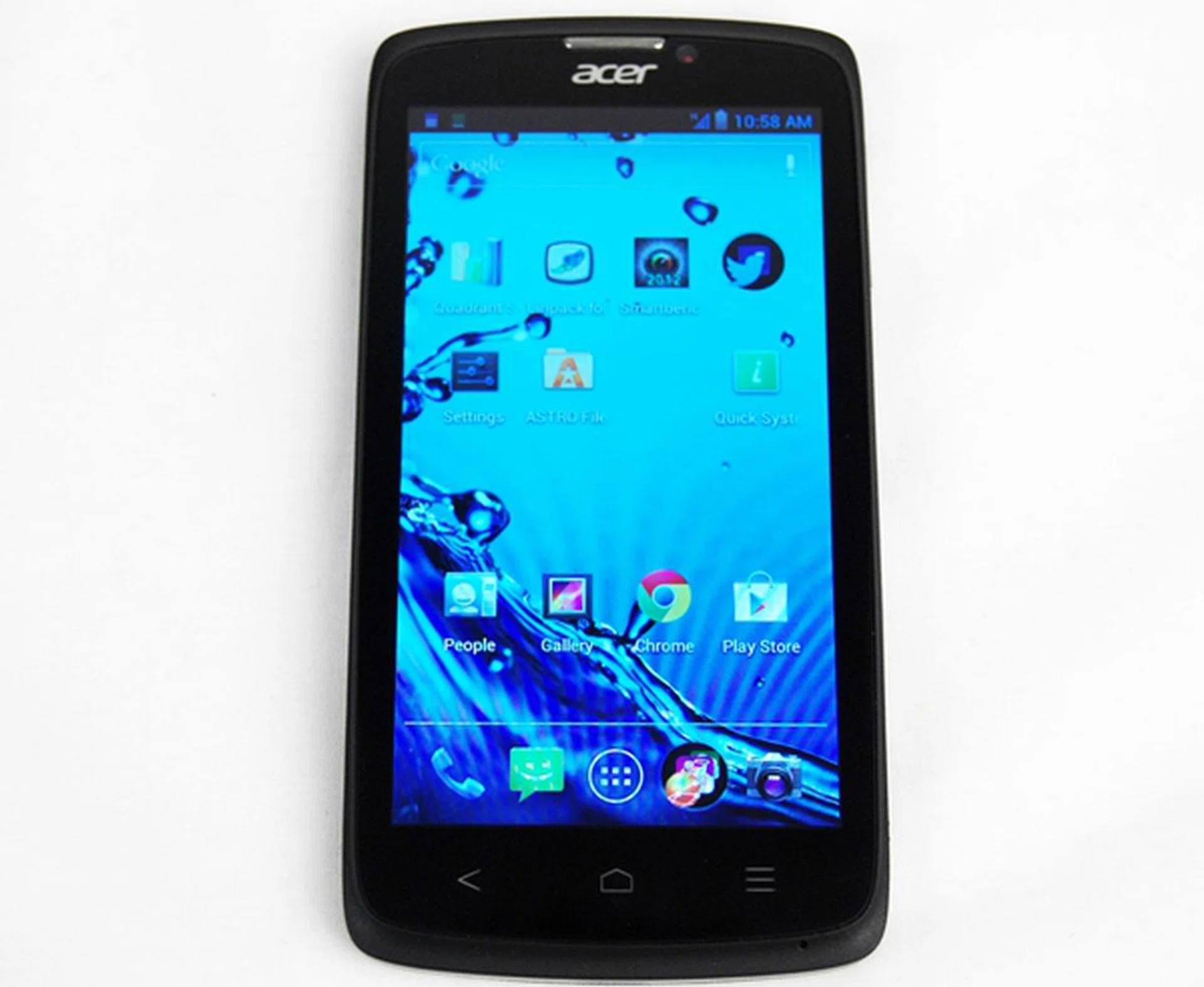 Nothing too extraordinary about the design of the Acer Liquid C1.