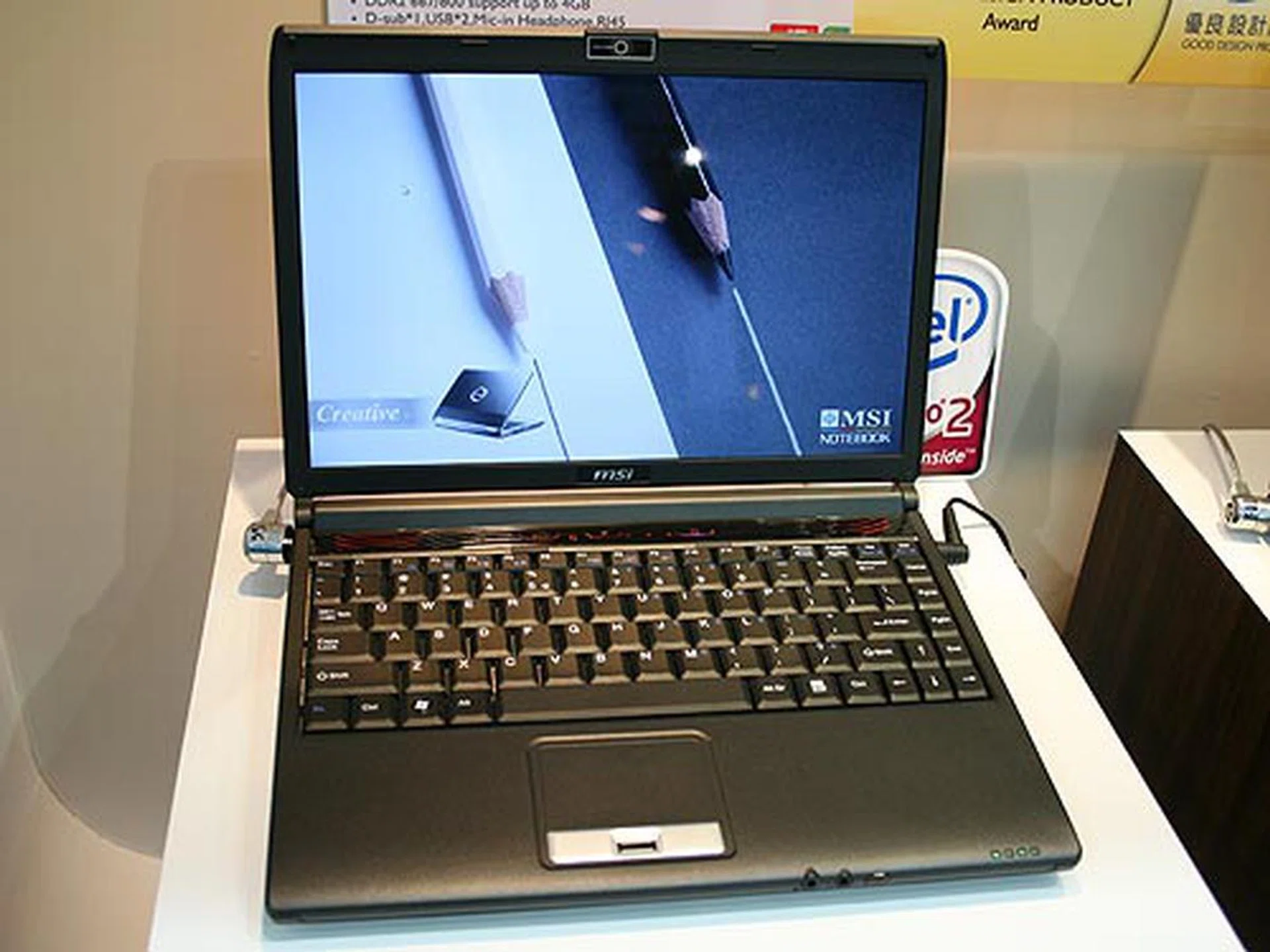  The MSI EX300 is an entertainment notebook featuring an HDMI output powered by an ATI Radeon HD 3450. The notebook comes with a 13.3-inch WXGA screen, DDR2-667/800 up to 4GB, fingerprint recognition and a webcam. It is based on the next generation Centrino 2 platform.  