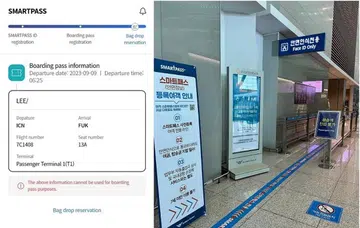 Travellers can register their passports and boarding passes to breeze through departure hall checks and boarding gates via facial recognition technology. (Image: ST PHOTOS: WENDY TEO)