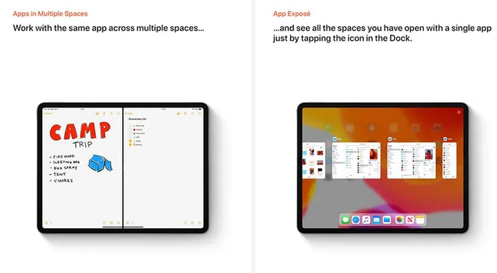 You can open multiple instances of the same app with Split View and view them all at once with App Exposé..