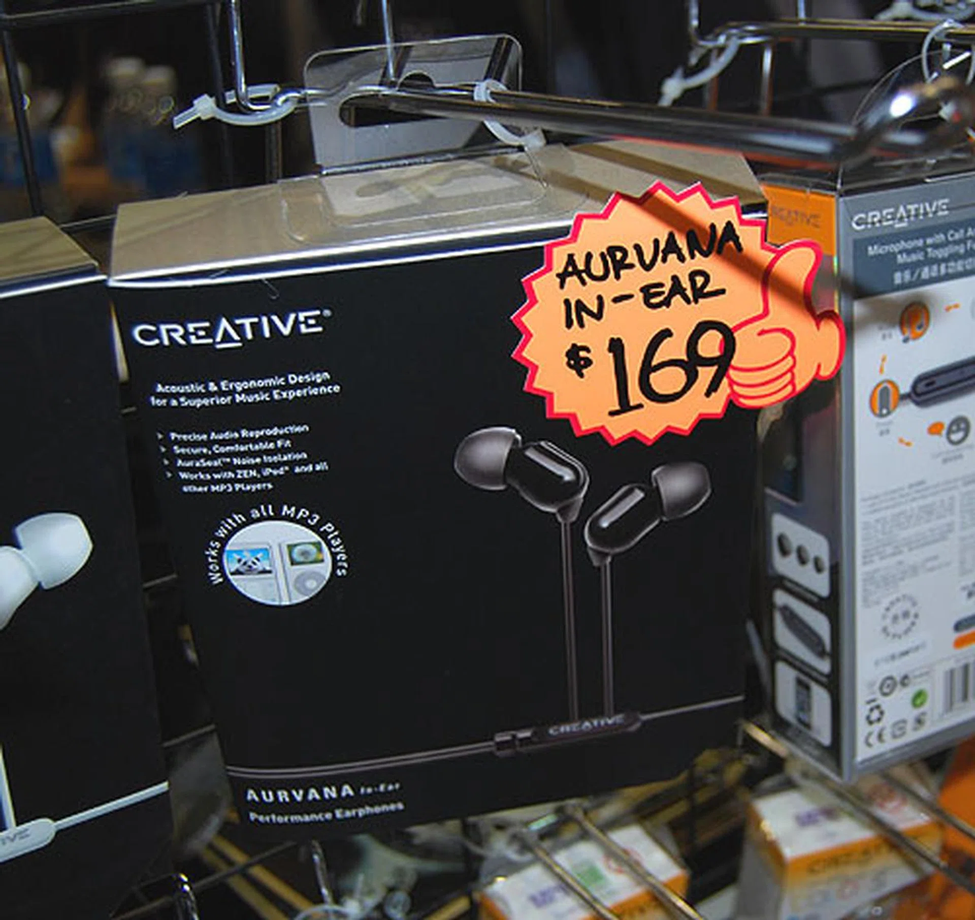  For those dipping into audiophile territory, Creative's Aurvana In-Ear earphones are a good start at its affordable S$169 price tag.  