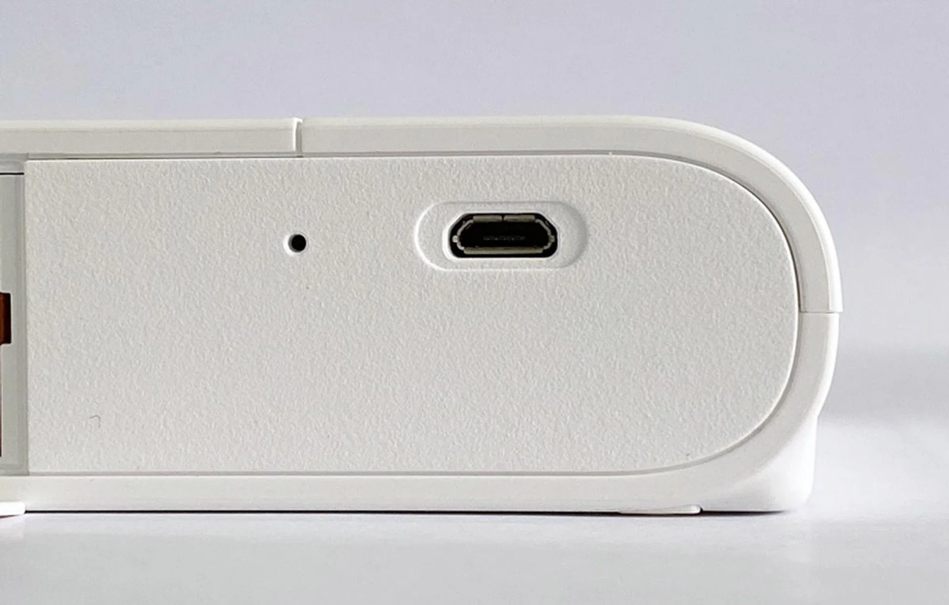 A very familiar micro-USB charging port.