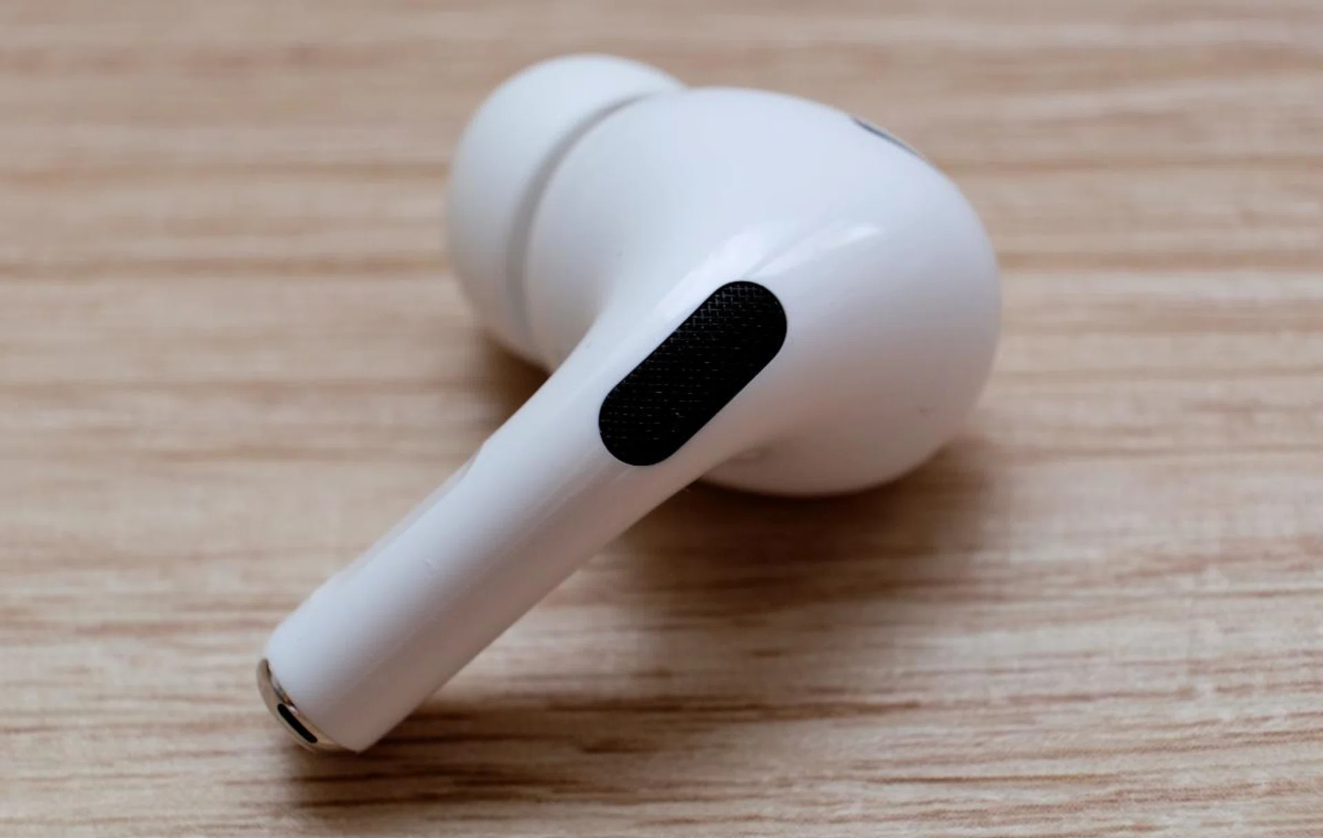 You can now adjust the volume by sliding your finger up and down the stem.