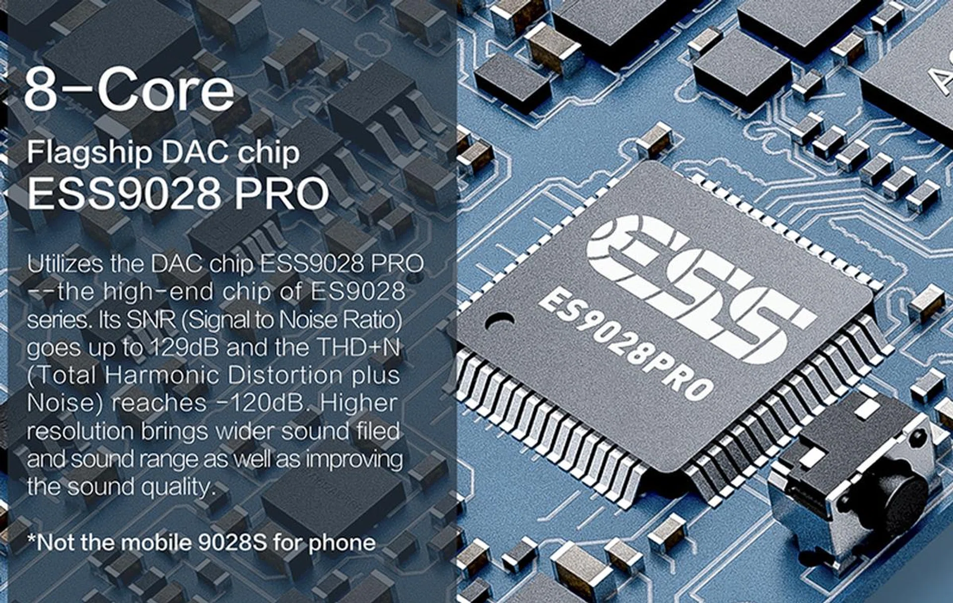 A desktop grade DAC is used for the X7 Mark II, so you can be sure it will be plenty responsive.