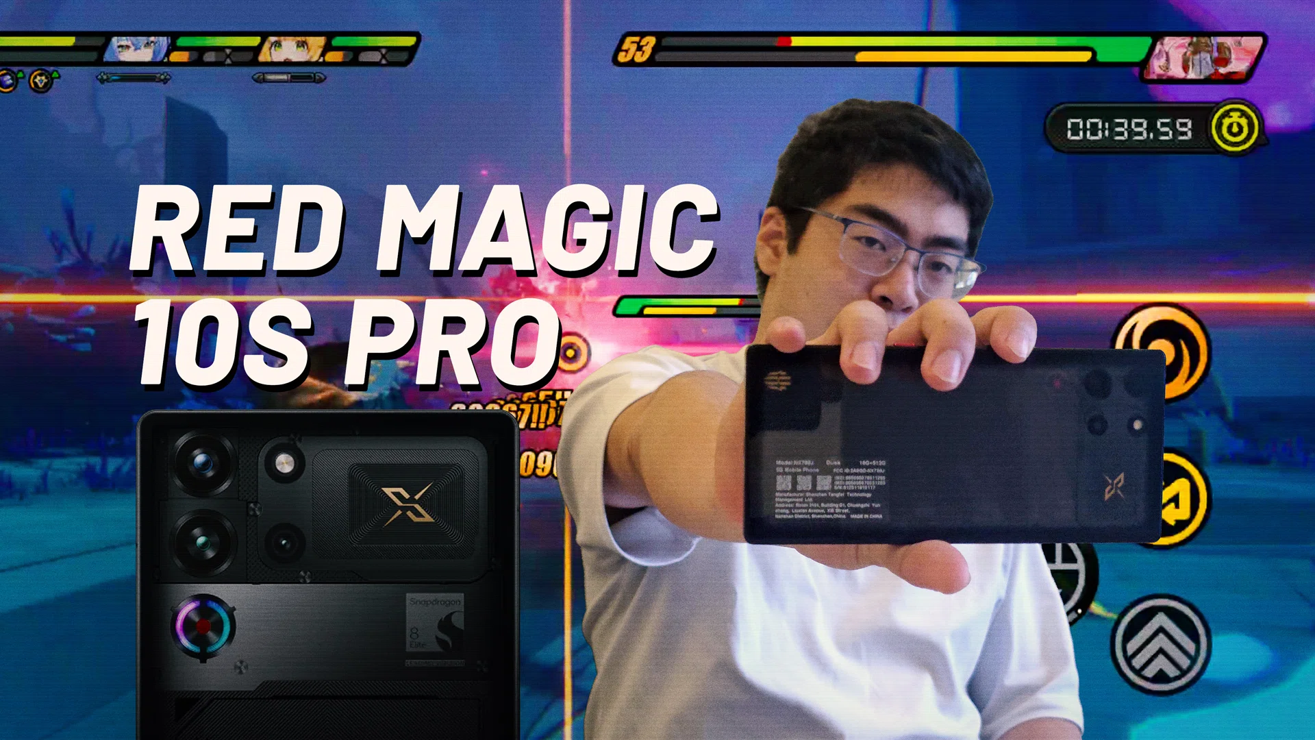 Gamer holding the Redmagic 10S Pro