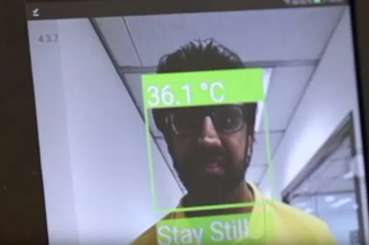 The RamcoGEEK facial recognition system. Image courtesy of Ramco Innovation Lab 