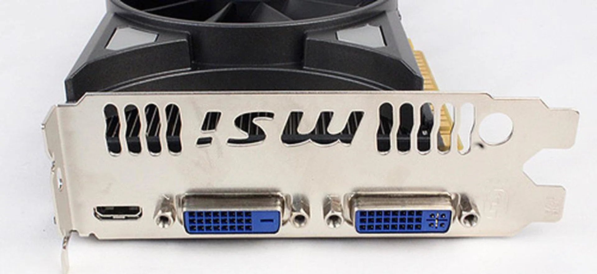 The card has dual DVI ports and a single HDMI port.