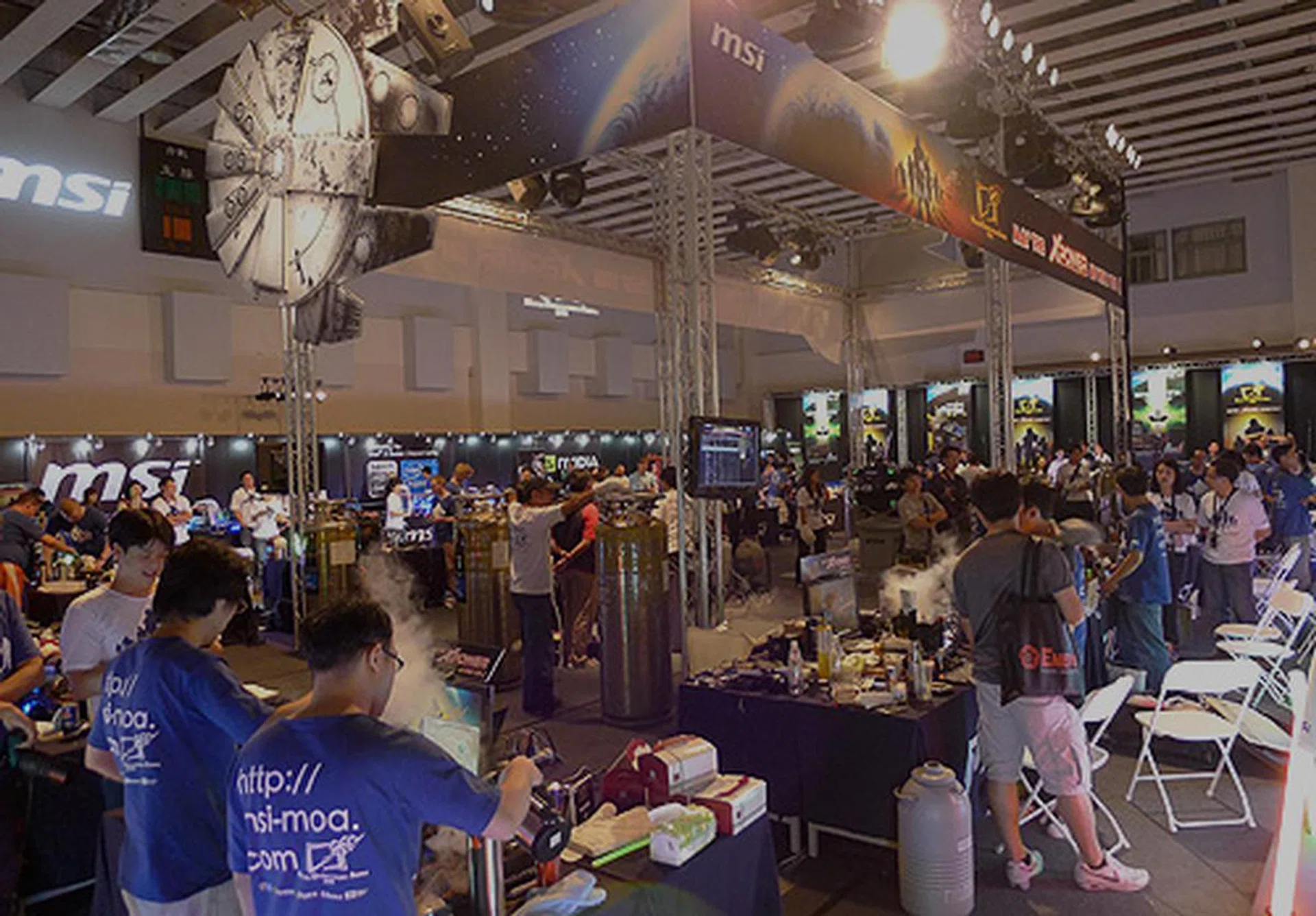 With over half an hour to go, it was frantic activity all round as contestants attempt to put in a good score.