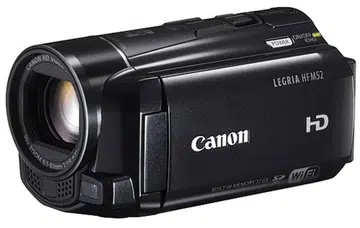 The Legria HF M52 comes with 32GB flash memory and built-in Wi-Fi.