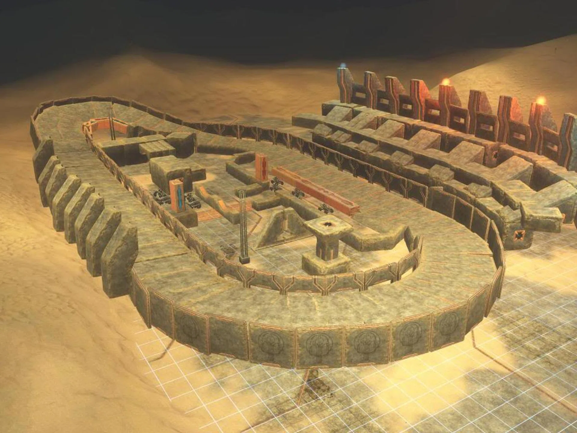 An example of a user created Forge map, from Halo 3.