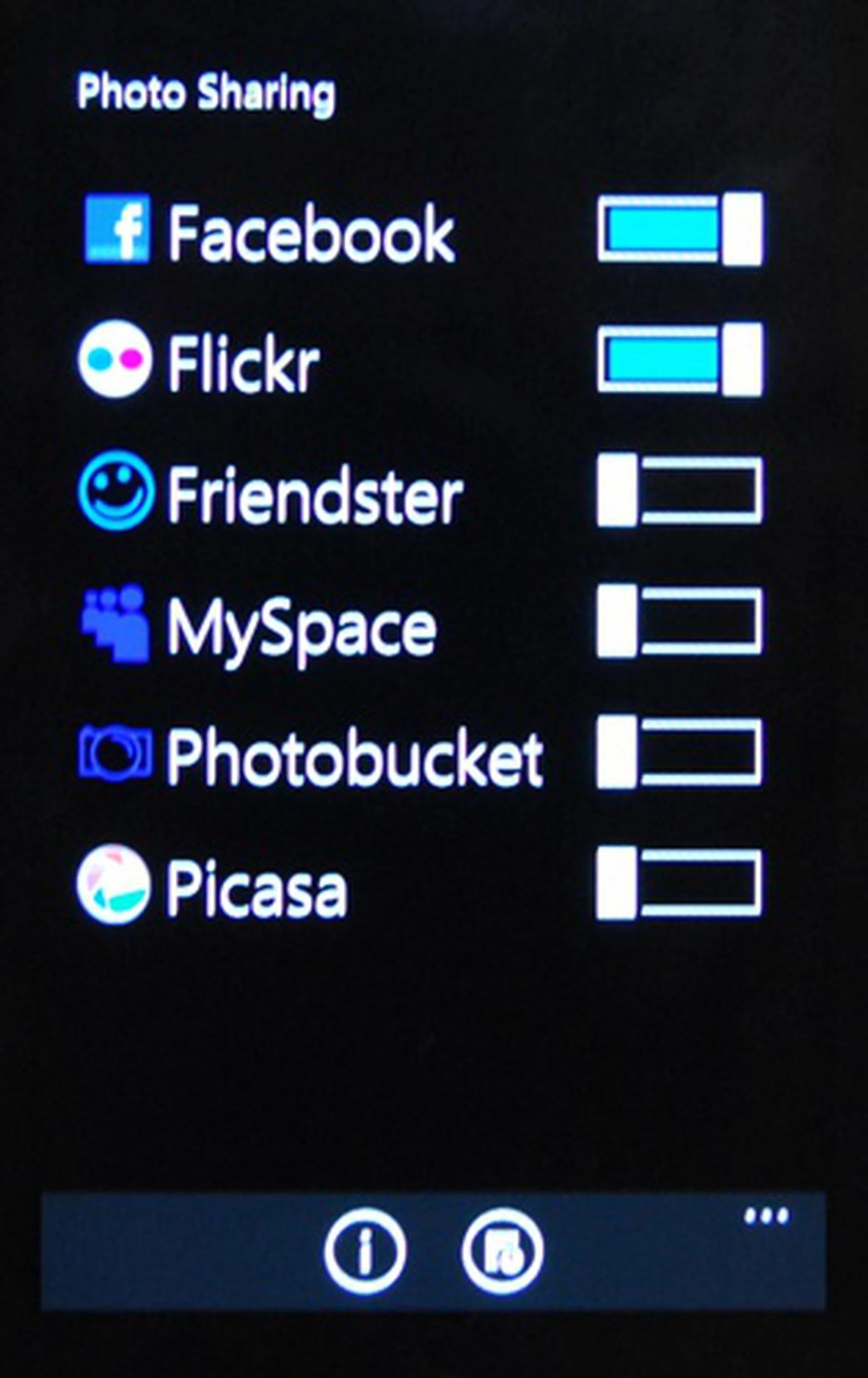 Sites with blue tabs are accounts that you have already logged on to.