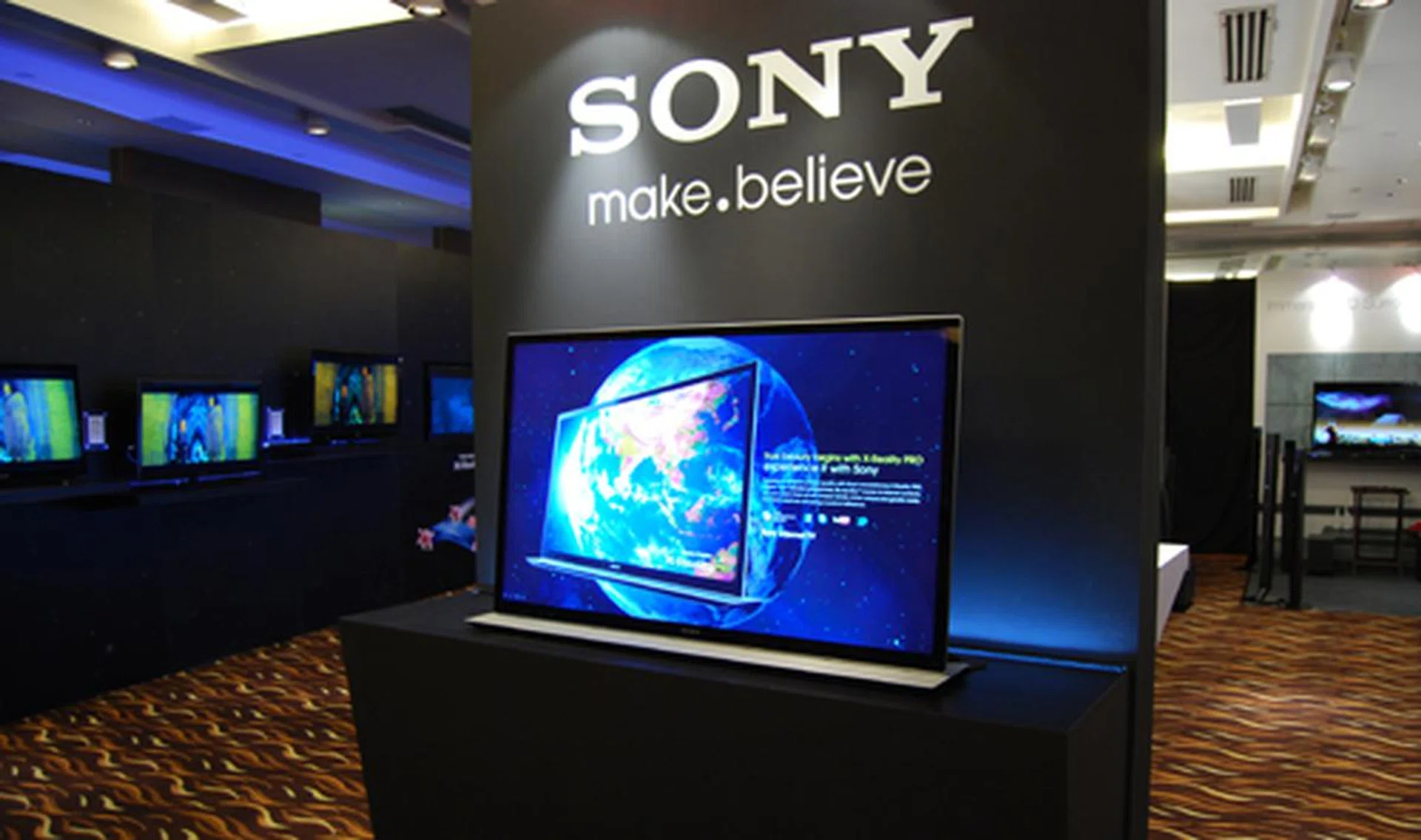 The Sony Bravia line of TVs will be getting new models soon such as the HX855 featured in this shot.