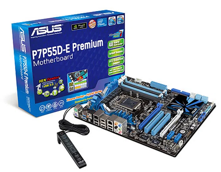 The ASUS P7P55D-E Premium is our best mainstream Intel motherboard.
