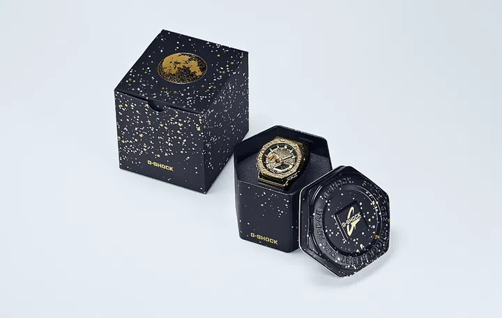 Even the packaging is reminiscent of the moon. Image source: Casio. 