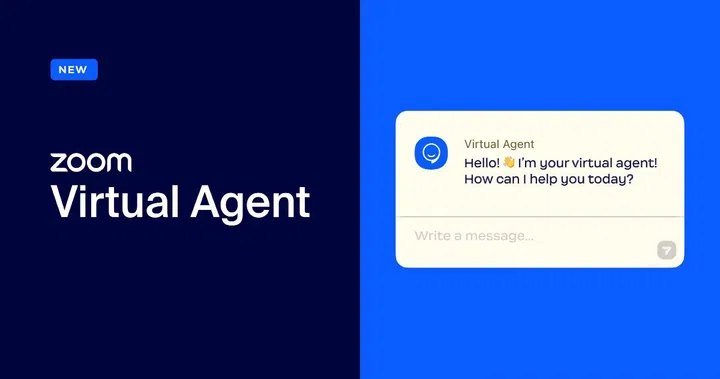 Zoom’s Virtual Agent uses proprietary AI and machine learning. Image source: Zoom. 