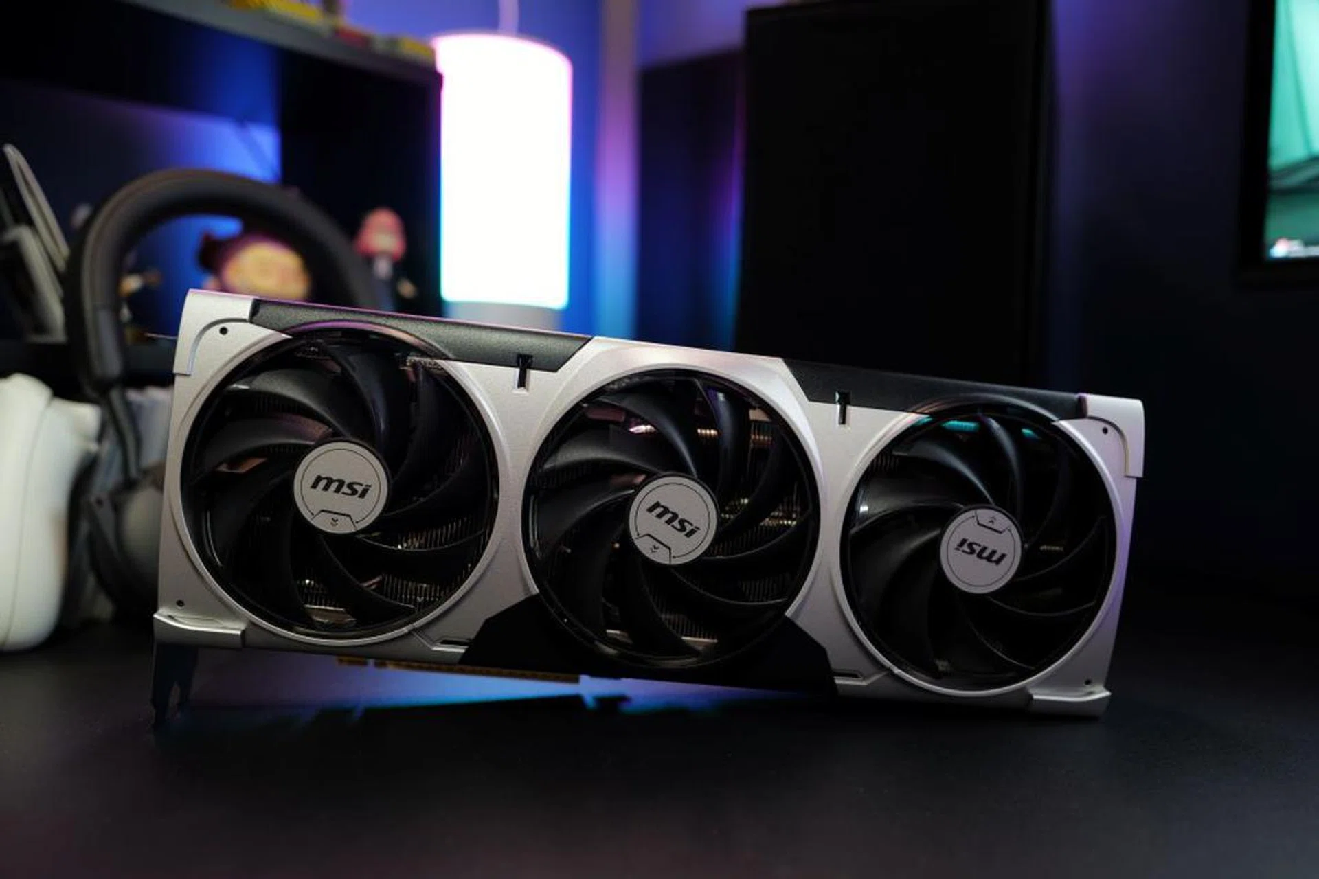 NVIDIA isn't making a Founders Edition for the RTX 5070 Ti, so they sent us an MSI GeForce RTX 5070 Ti Ventus 3X card instead. Photo: HWZ