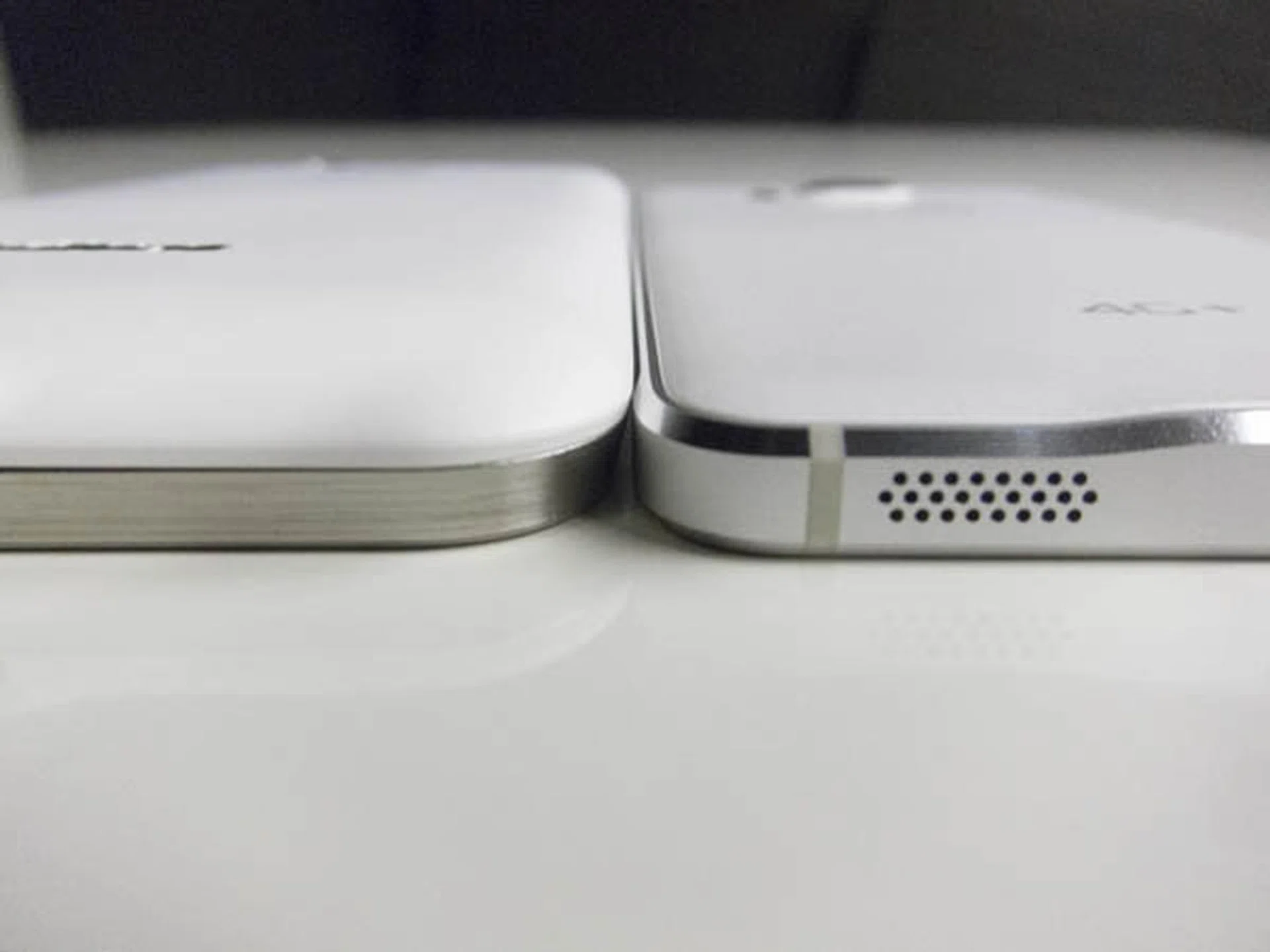 The PadFone S is about 3mm thicker than the Samsung Galaxy Alpha.