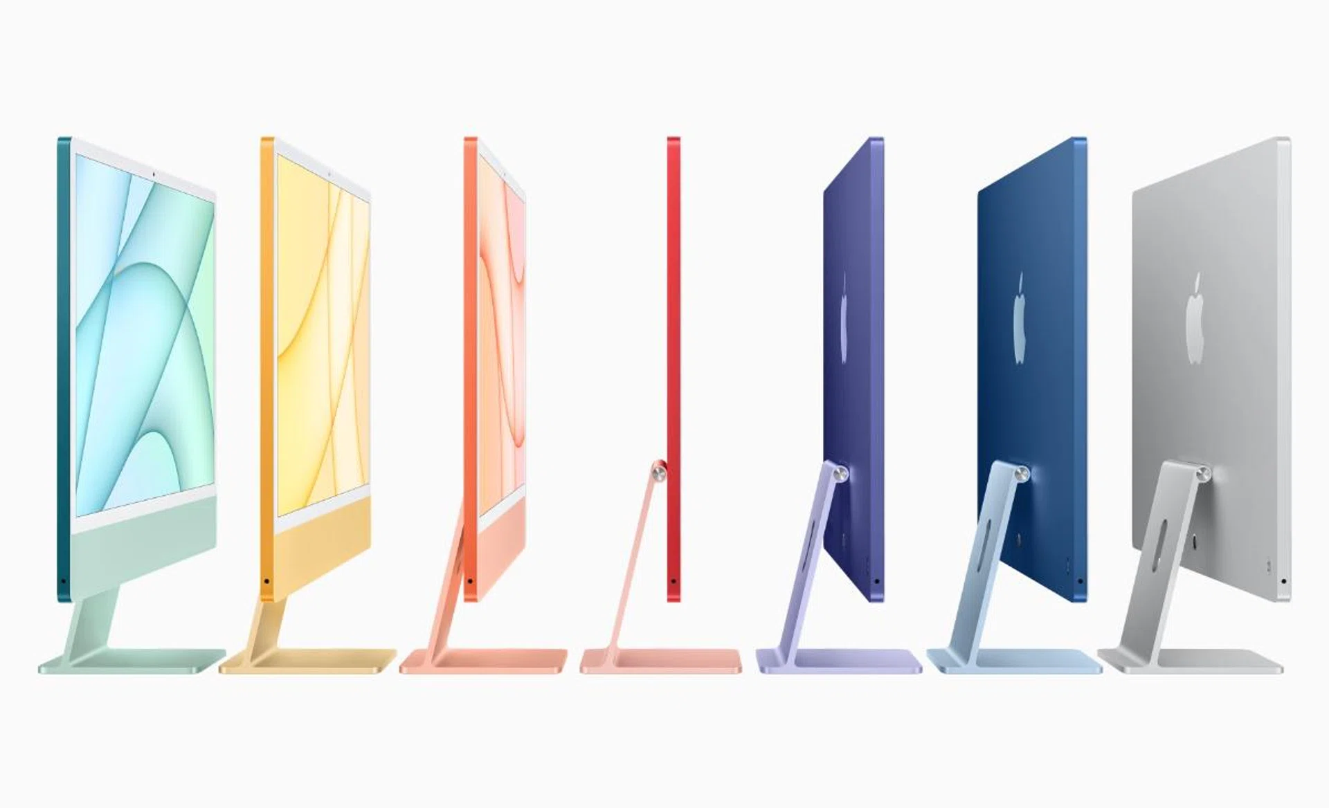 The iMac and its seven colours.