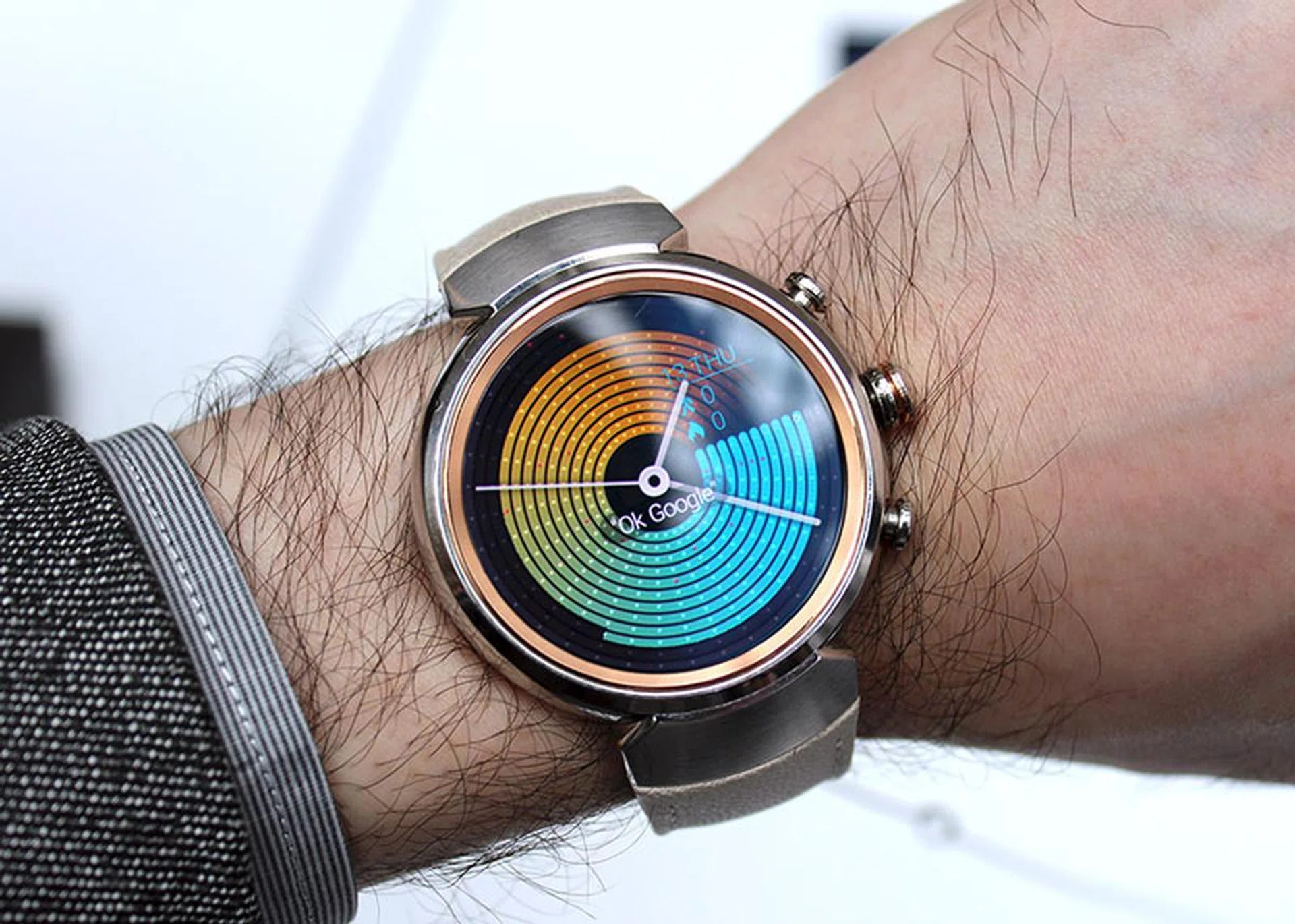 The ZenWatch 3 fits well on my wrist, and I love the soft calf leather strap.