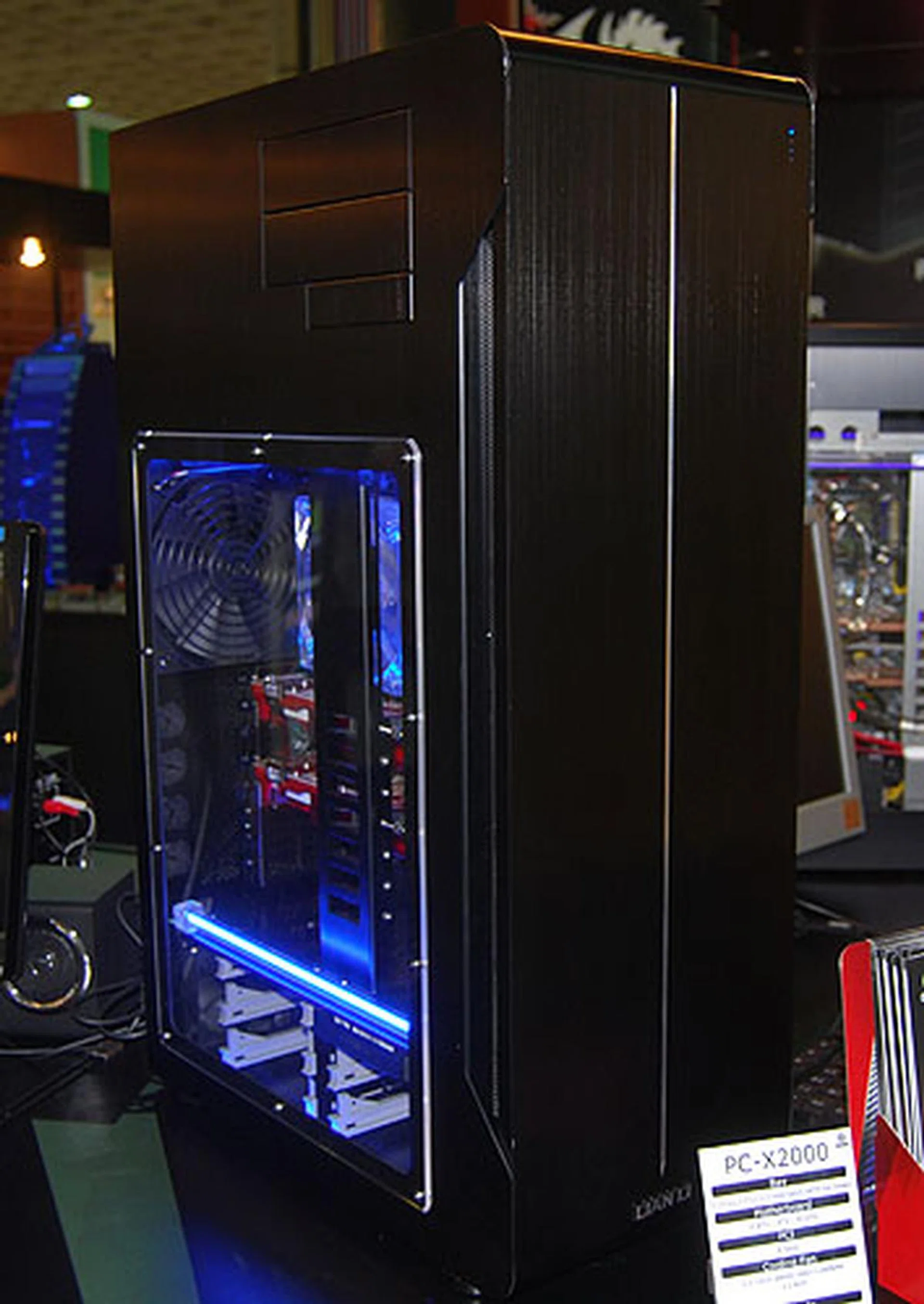  Meant for the home theater enthusiast, Lian Li's X2000 is unconventionally tall, resembling a full tower but with a much reduced depth. There's space for up to six internal 3.5-inch drives, with eight expansion slots.  