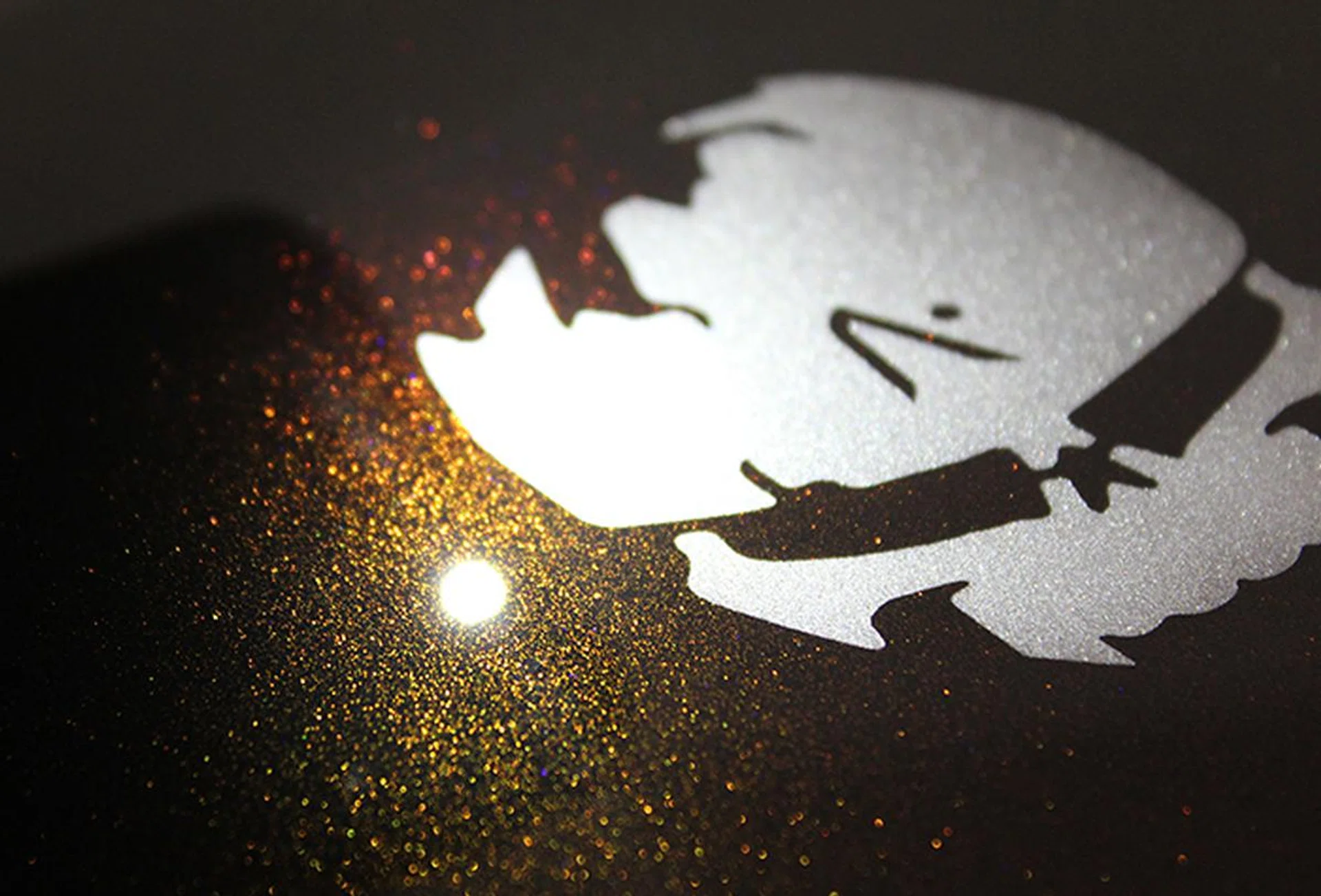 Our unit has a custom "color-shift" paint, which changes hue depending on the lighting and viewing angle.