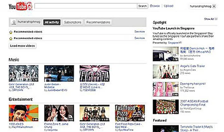Local Version of YouTube Launched in Singapore | HardwareZone Singapore