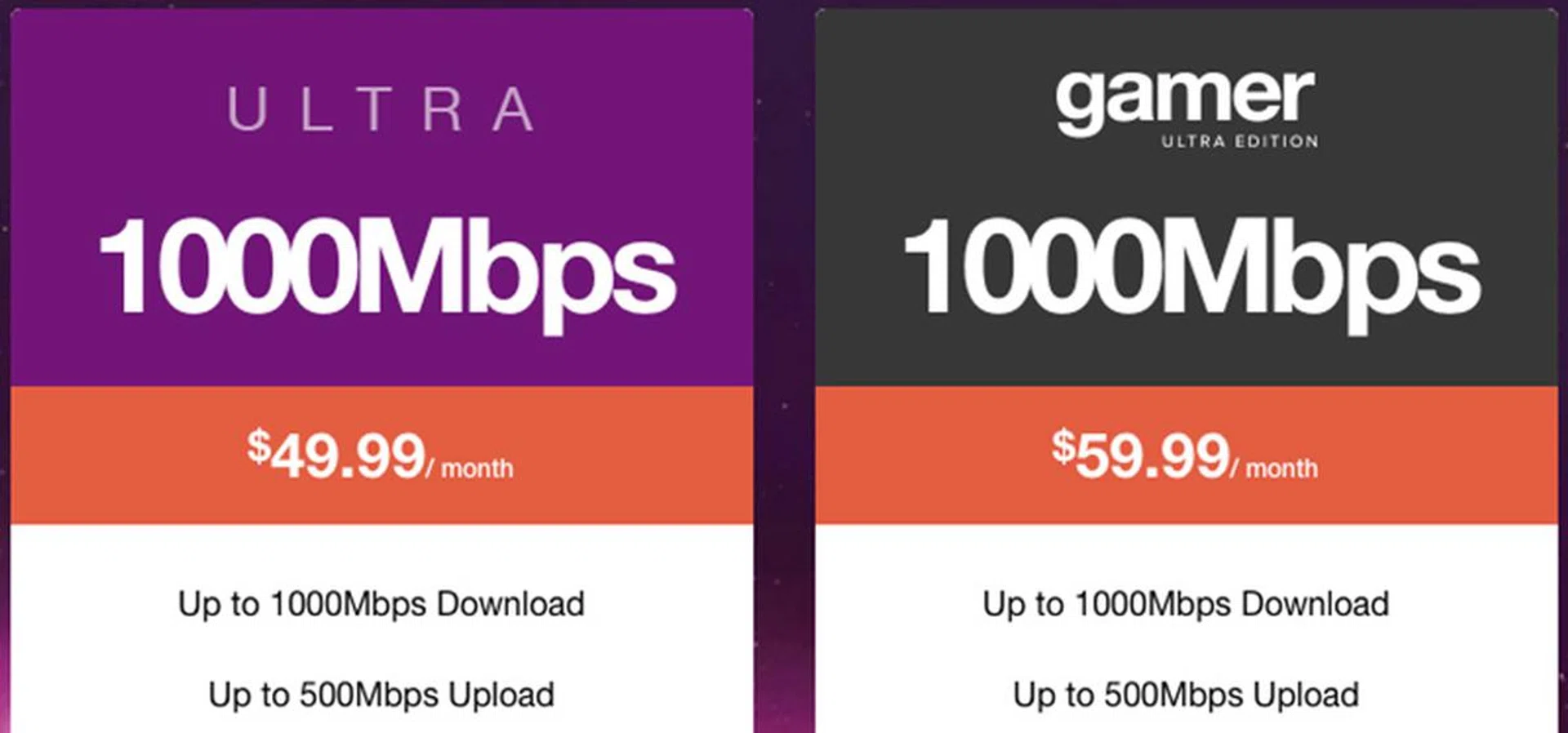 With SingTel and StarHub offering a 1Gbps upload speed limit for their 1Gbps fiber plans, would other ISPs follow suit? (Screengrab from MyRepublic's website.)