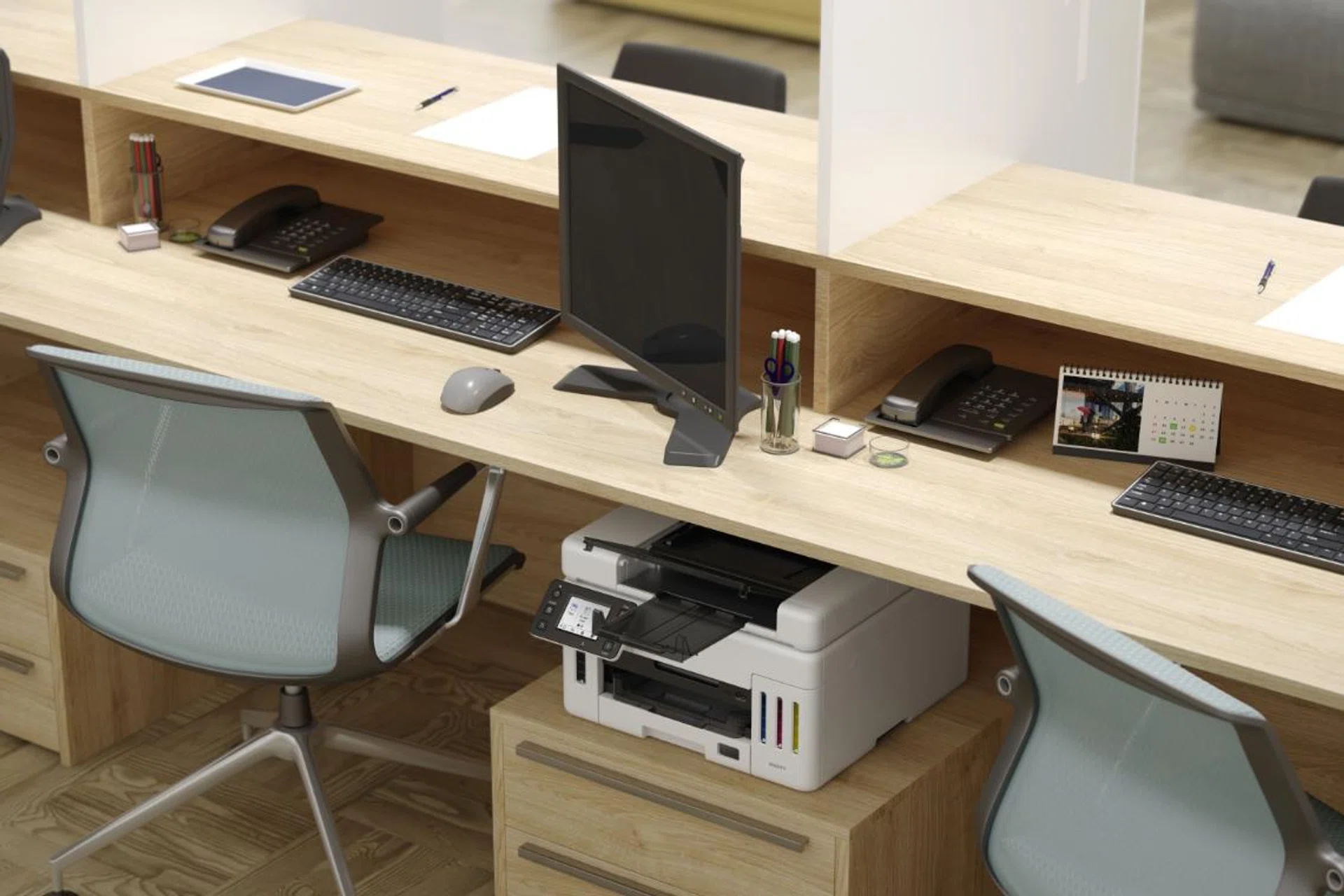 Maxify MegaTank GX6570 now has a front-facing DADF. Image source: Canon. 