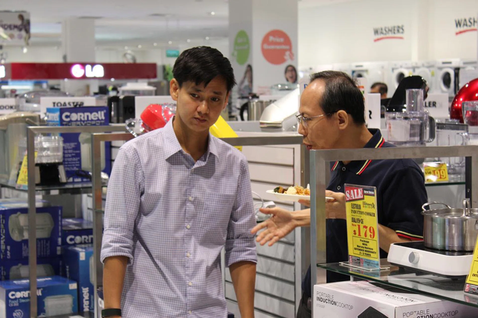 Deputy Editor Ng Chong Seng doing his bit to educate too.