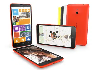 The Nokia Lumia 1320 will be available in four colours – orange, yellow, white, and black. <br>Image source: Nokia
