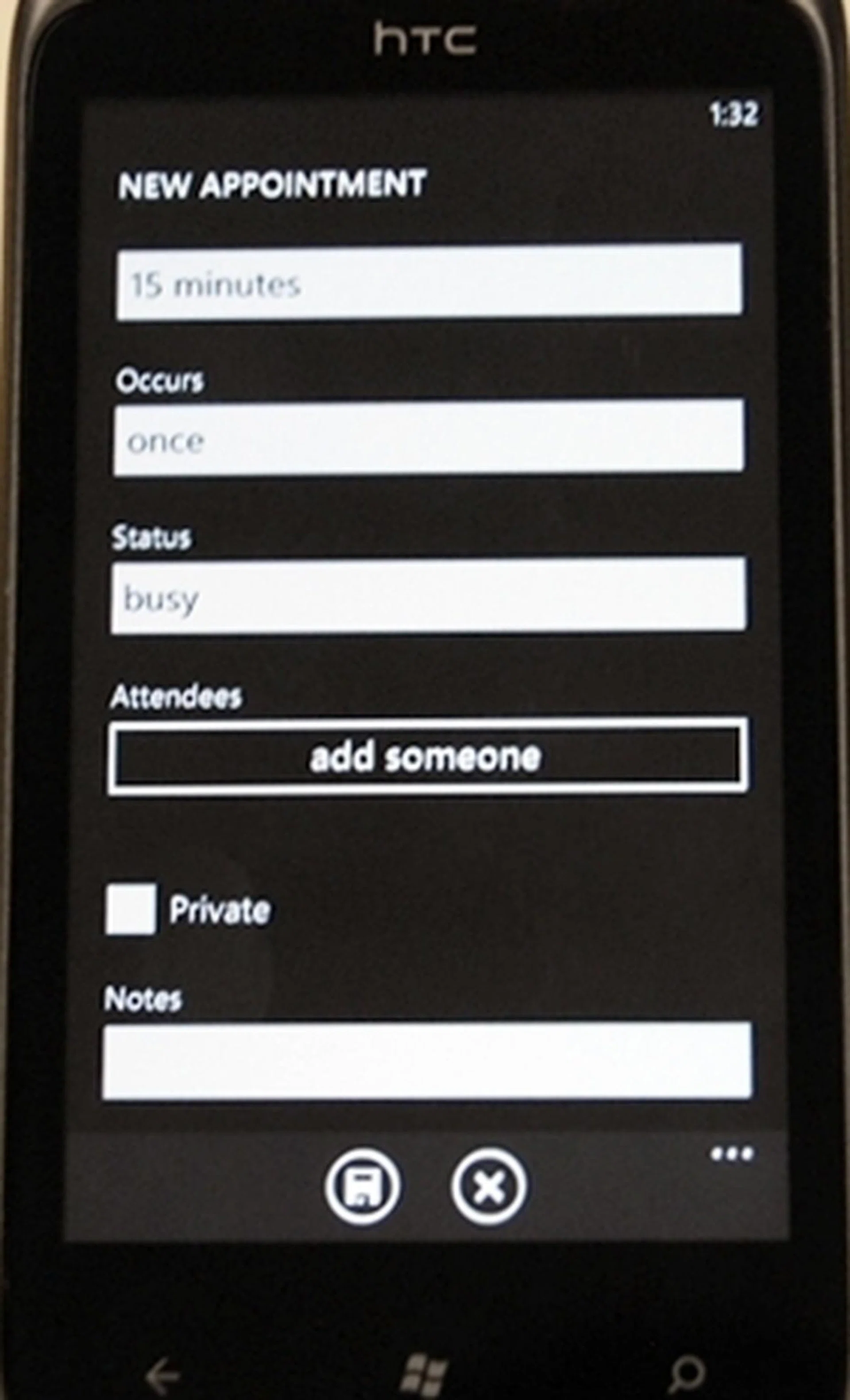 Add attendees from your contact list to keep them updated on changes as well as send emails regarding the event.