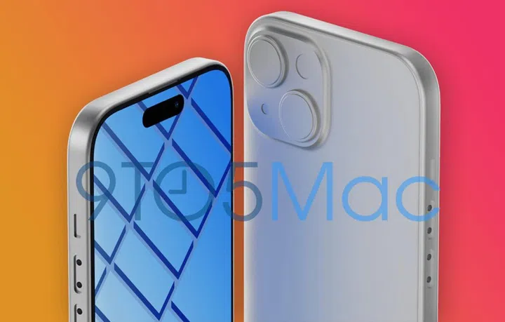 Purported render of the Apple iPhone 15. <br>Image source: 9to5Mac