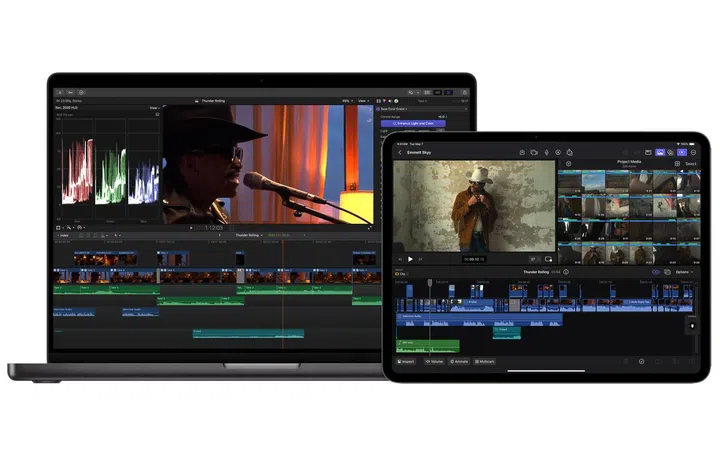 Final Cut Pro for iPad 2 and Final Cut Pro for Mac 10.8. Source: Apple.