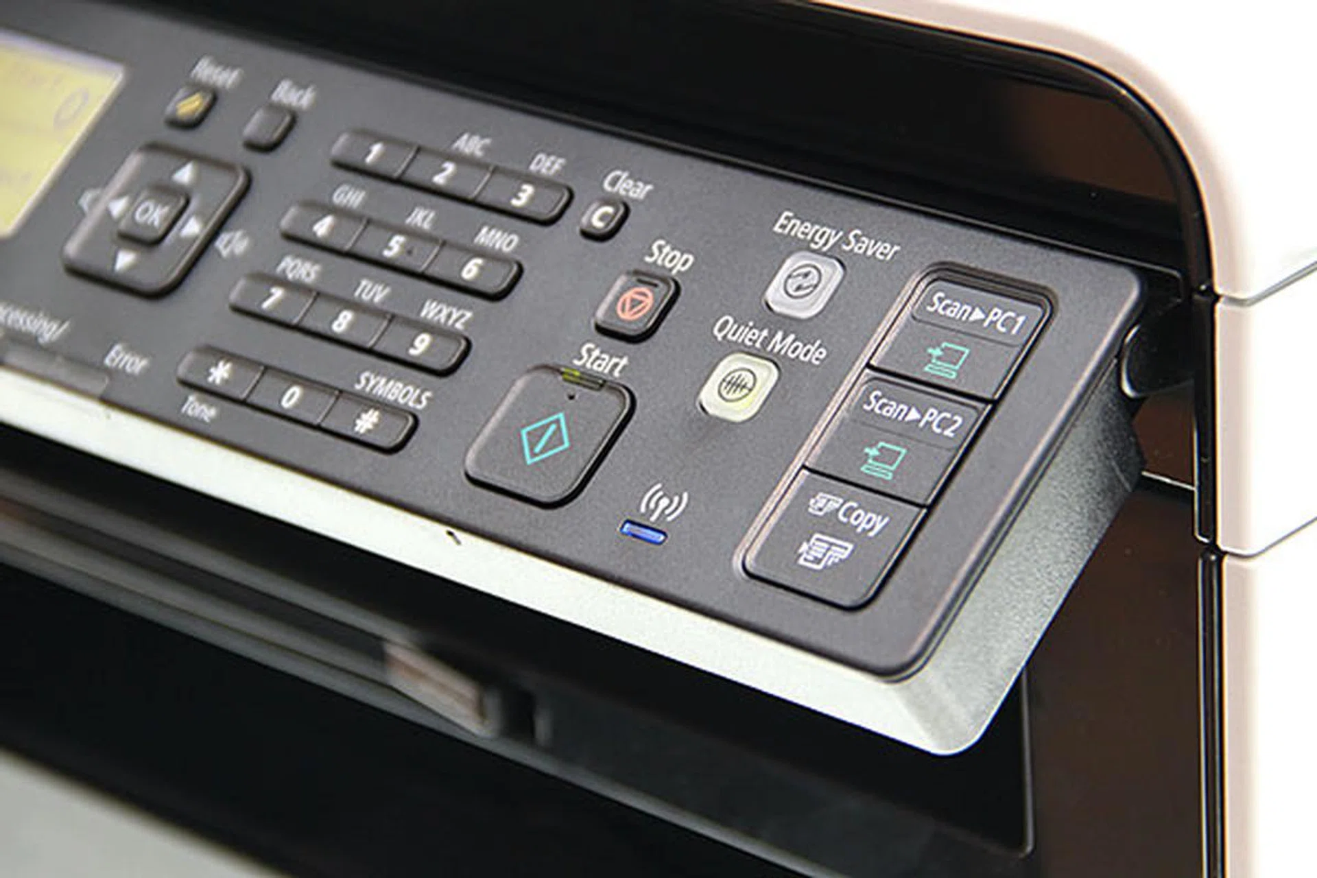 The new Imageclass laser MFPs come with a tilting operation panel with one-touch keys. To reduce operation noise, there's a Quiet mode that can even be configured to run at fixed daily timings.