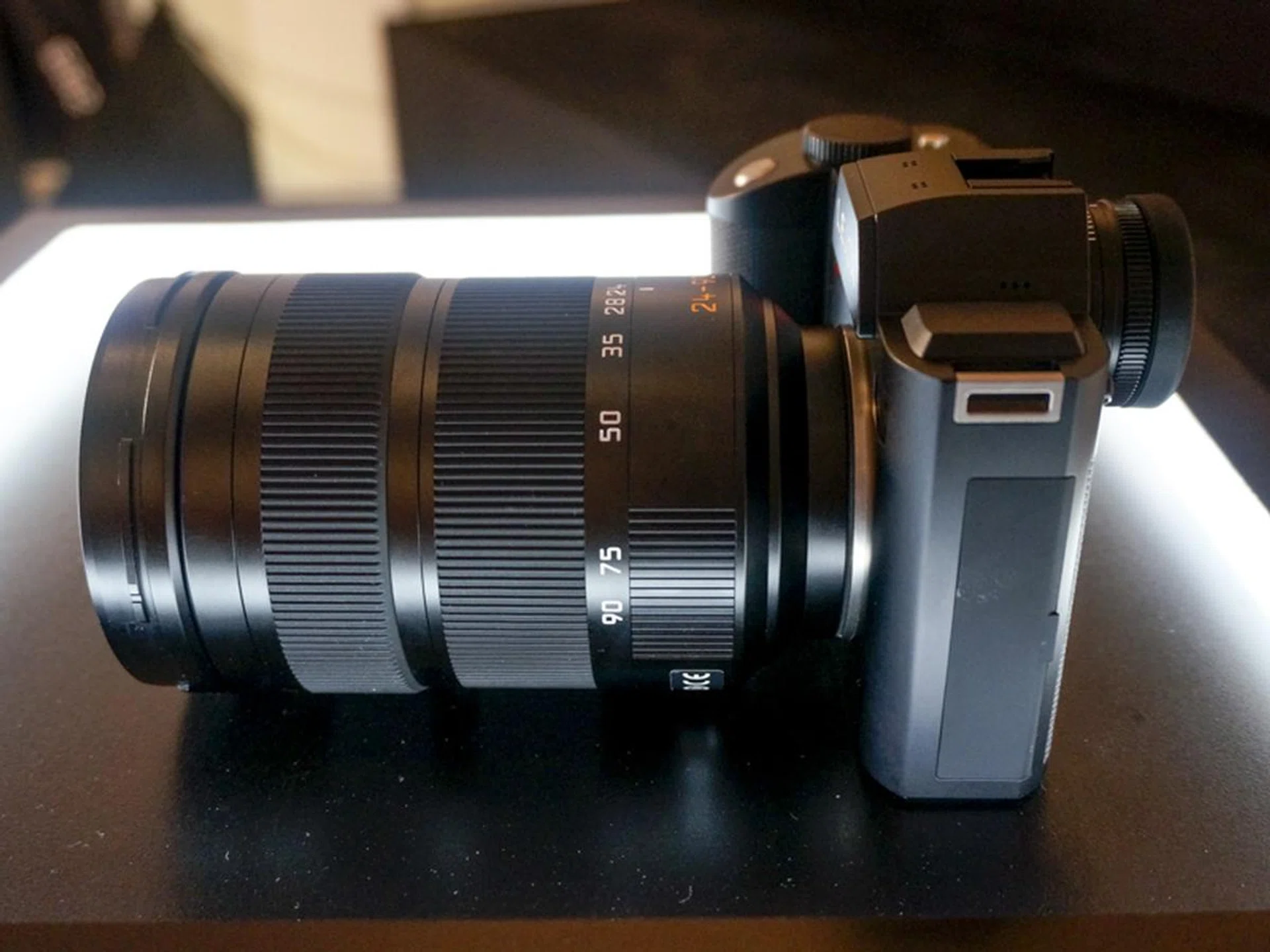 It looks a little imposing, but isn't that much larger than your typical full-frame DSLR.